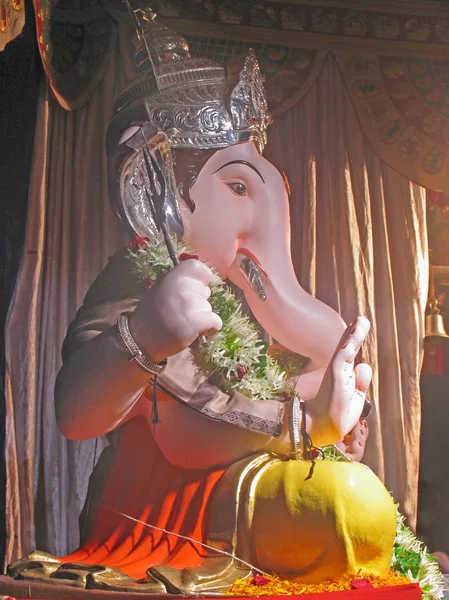 Lord Ganesha Ganesh Festivali Sırasında Idol — Stok fotoğraf