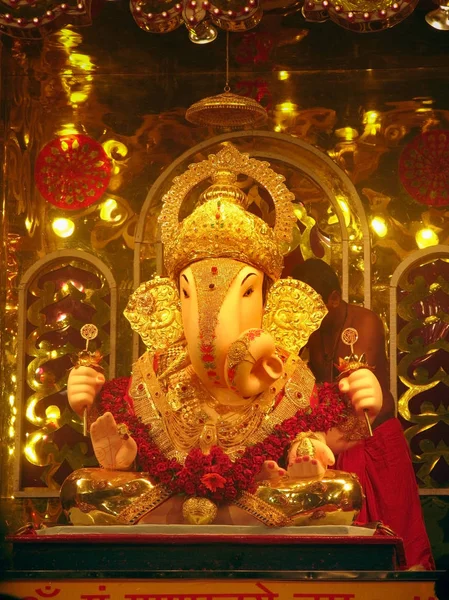 Idol Lord Ganesha Durante Ganesh Festival — Foto Stock