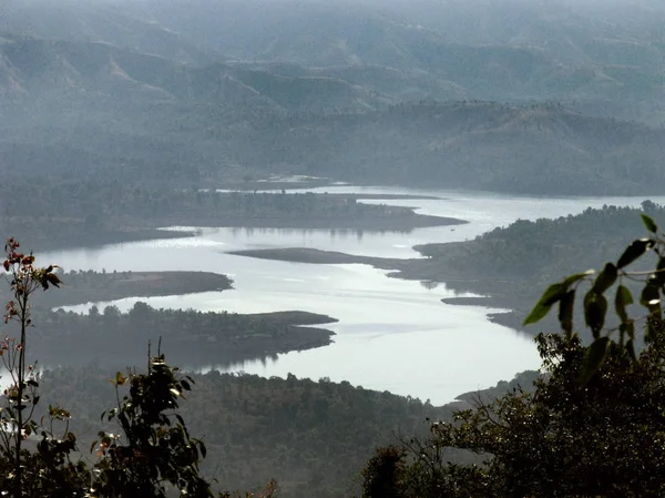 Koyna Dam Backwaters Van Westerse Ghat — Stockfoto