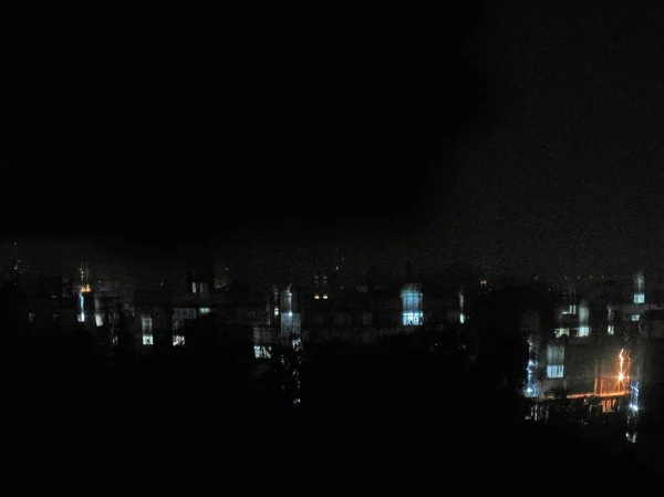 Vista Área Desarrollada Ciudad Pune Por Noche Pune Maharashtra India — Foto de Stock