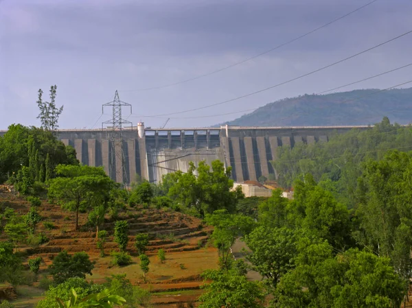 Koyana Water Dam Koyananagar Karhad Satara Maharashtra India — Stock Photo, Image