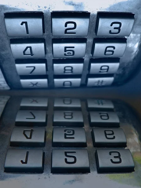 Dialing Numbers Keypad Mobile Phone — Stock Photo, Image