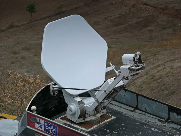 Dish Live Telecasting Television — Stock Photo, Image