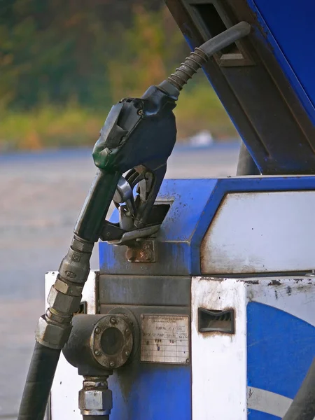 Bliska Obrazu Petrol Pump — Zdjęcie stockowe