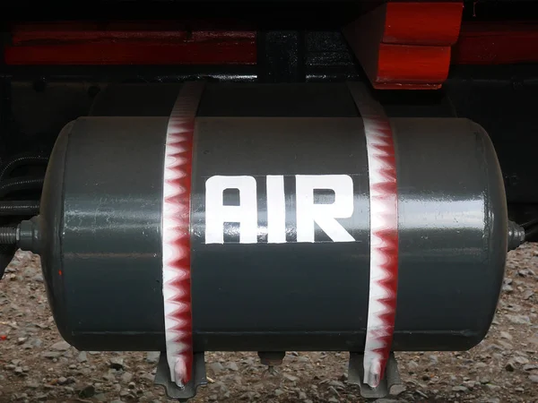 Буквы Воздушного Танка Написаны Газовом Танкере — стоковое фото