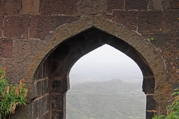 Malhargad, Sonori Fort, colline fort près de Saswad, Pune, Maharashtra — Photo