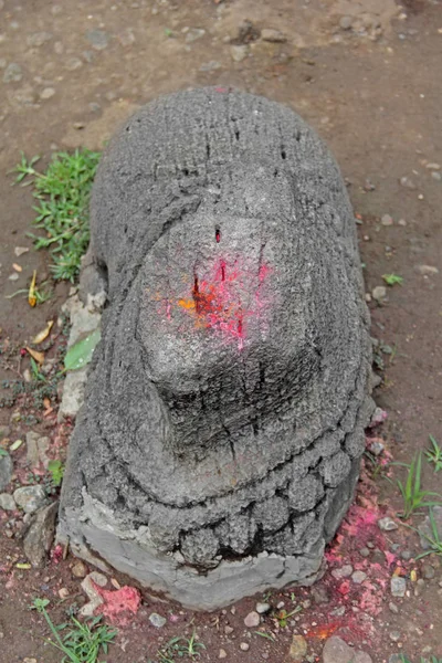 Förstört Nandi vid Shri bhiravnath Temple — Stockfoto