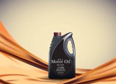 Konteynırlar, 3d çizim ışık altın bokeh arka planını motoru veya motor yağ