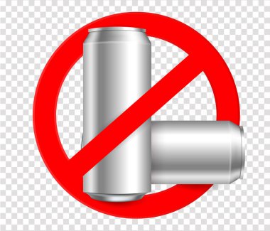 Şişe yasak. Uyarı işareti çöp hiçbir metal bottles.no