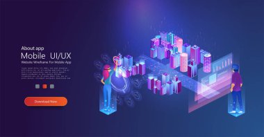 Akıllı Şehir sanal arayüzü kullanarak. ınternet  