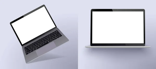 Mock-up van realistische laptop. 3D Isometrische laptop — Stockvector