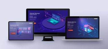 Modern tasarımlı mobil uygulama bilgi grafiği şablonu