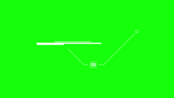 Conception futuriste de hud interface. Visualisation de données numériques. Communication numérique moderne. Des titres de dénonciation. Étiquettes de barre d'appel, barres de boîte d'appel d'information et boîtes d'information numériques modernes. — Video