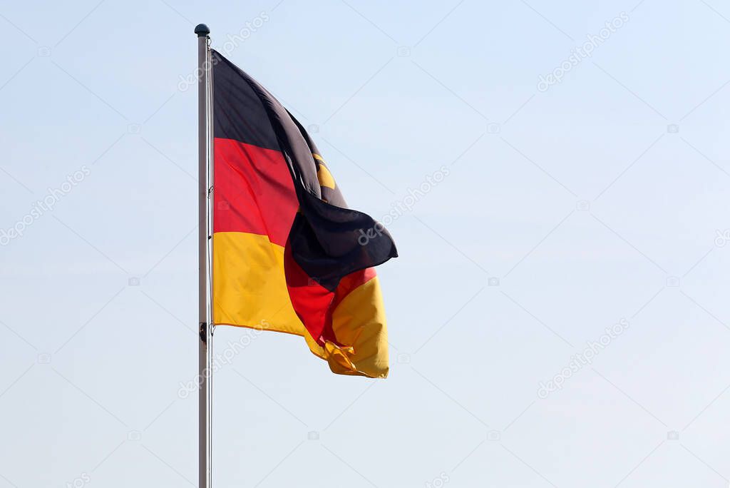 the German flag, closeup