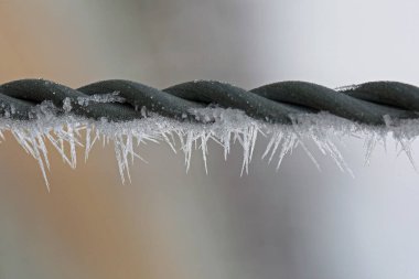 Buz Kristali, makro, yakın plan.