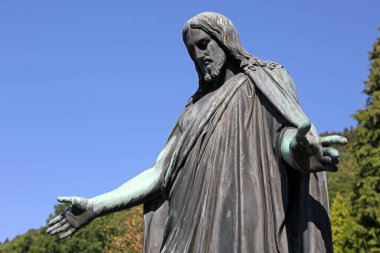 İsa figürü, heykel, yakın plan