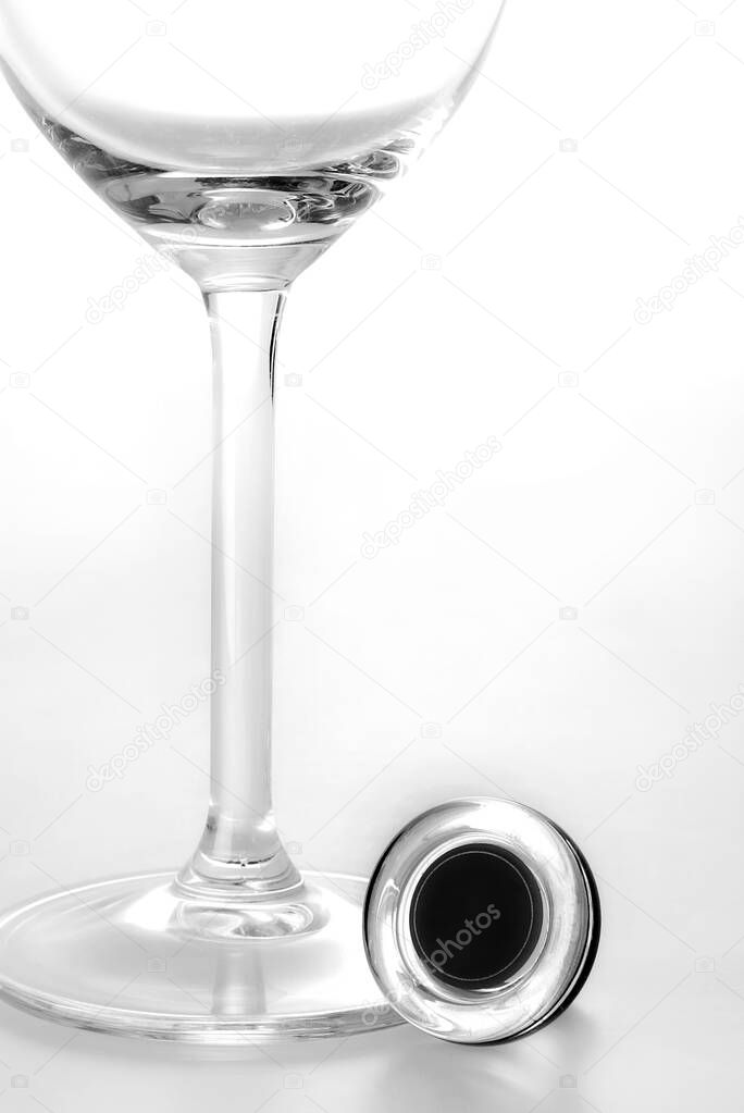 Wine glass, glass, closeup
