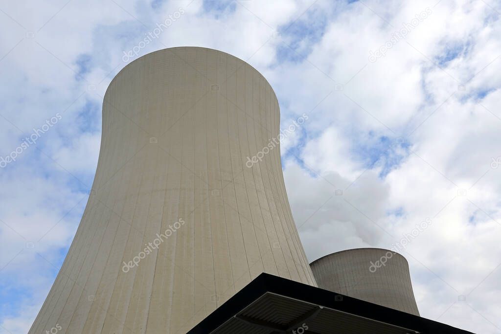 cooling tower of a nuclear power plant