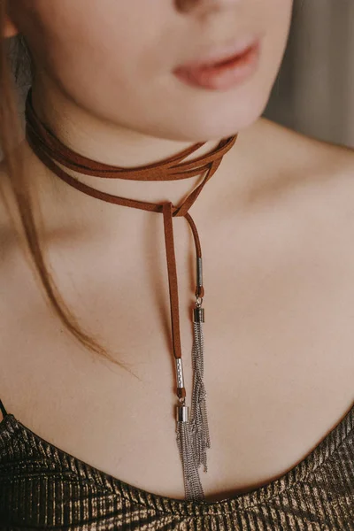 Accessoires Nek Hangers Kleding Van Het Meisje — Stockfoto