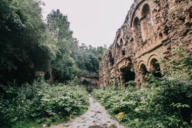 Eski fort tuğla müstahkem kale savaşları ve doğa tarafından yok bina