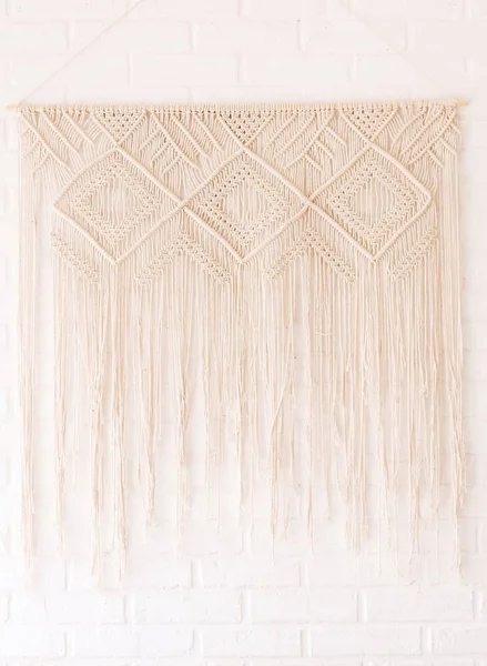 boho tarzı dekor makrome içinde yatak odası iç