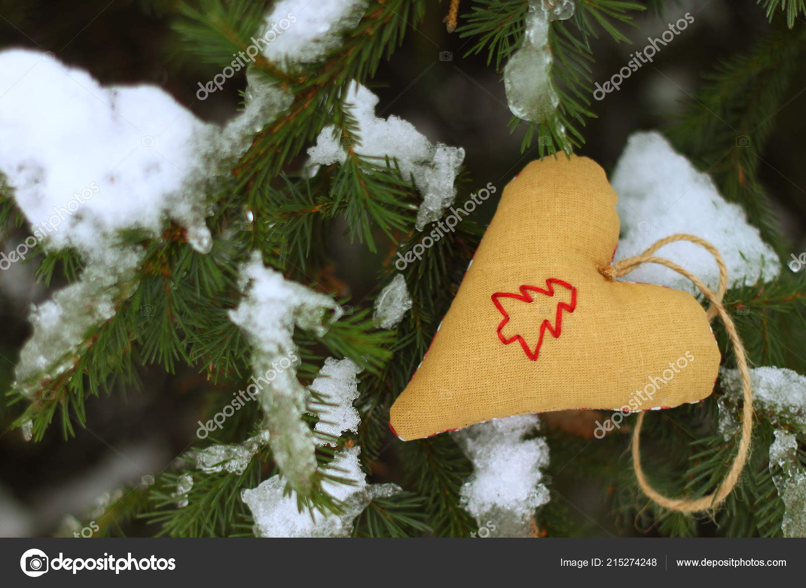 Christmas Holiday Decorations Handmade Christmas Tree Winter Snow