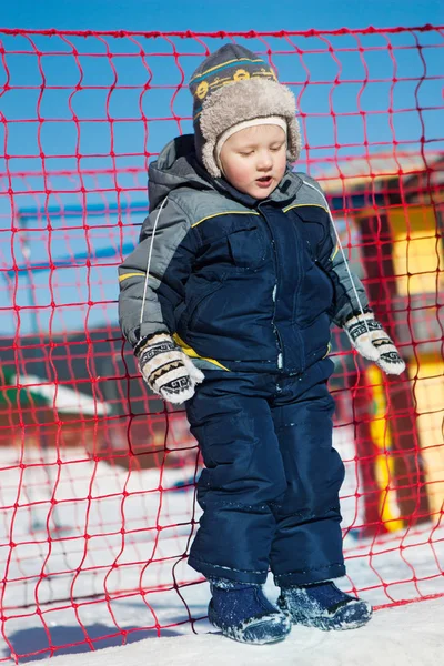 Animazione bambini ski resort abbigliamento invernale — Foto Stock