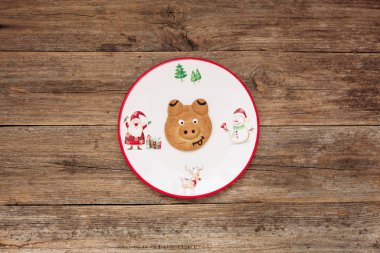 Noel Katolik dini sembol kış kutlama Noel Baba aile tebrik kartı zarf boş yazıt doku arka plan belirleme