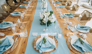 sofra güzel dekor lüks stil tatil