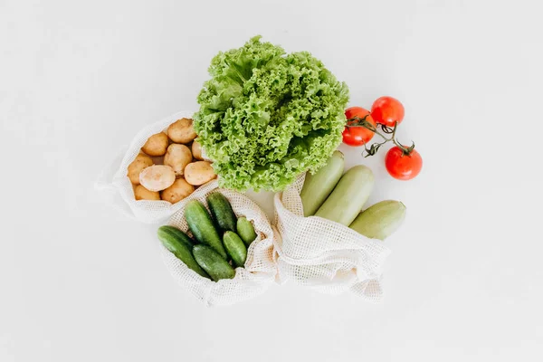 Set vegetable products salad stew soup fresh — Stock Photo, Image