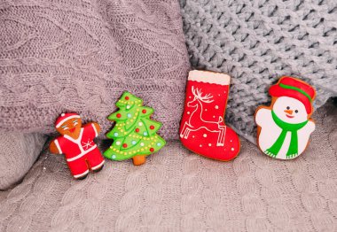 noel dekor yeni yıl çok renkli işaretler semboller