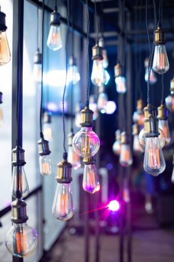 Edison lambalar dekoratif grup çelenk asma teller