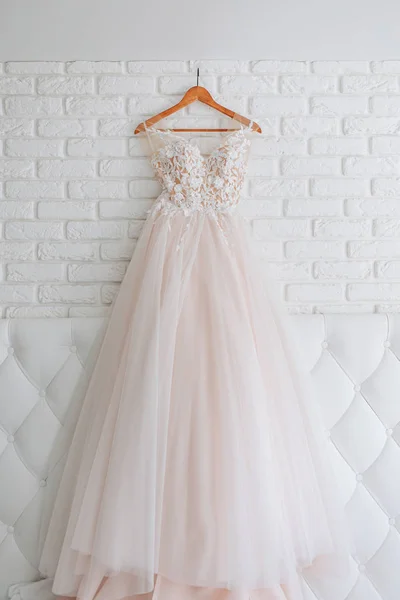 Bride wedding dress lace texture patterns background — Stock Photo, Image