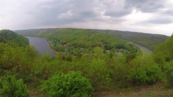 East Brady Pennsylvania Como Cerca Curva Brady Timelapse — Vídeo de stock