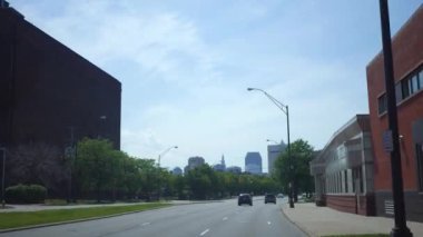 Şehir Cleveland Ohio - V2editorial kullanım sadece doğru sürüş Cleveland - Mayıs 2018 - yaklaşık. Bu ticari kullanımı yasaktır.