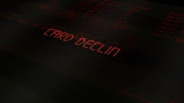 Dijital bilgisayar tipografi serisi - kart reddedildi