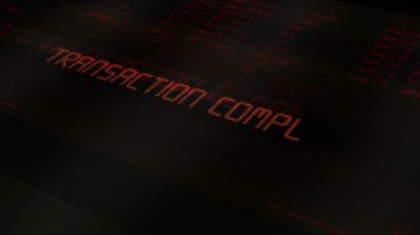 Dijital bilgisayar tipografi serisi - işlem tamamlandı