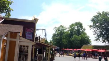 Sandusky, Oh - Haziran 2018 - yaklaşık Cedar Point yakın restoran alanı yalnızca içerik kullanımı görüldüğü gibi. Bu ticari kullanımı yasaktır.