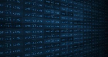 Mavi sinematik artan borsa senedi iyi bir ekonomi -