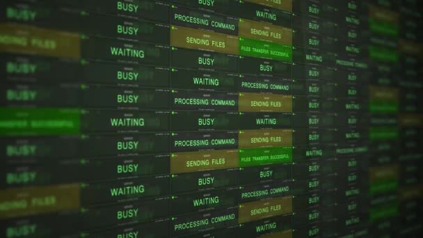 Modern Computerized Network File Management System — Stock Video