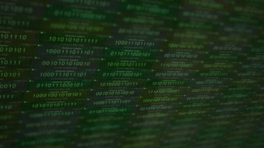 Yeşil modern yazılım uygulama ikili kod komutları Alt işleme