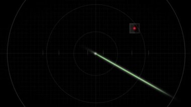 Kara kutu arama-kırmızı ışık Dying radar üzerinde gösterilmesini