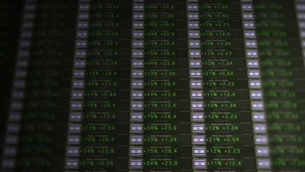 Bourse Ticker d'une économie florissante - Version Israël 