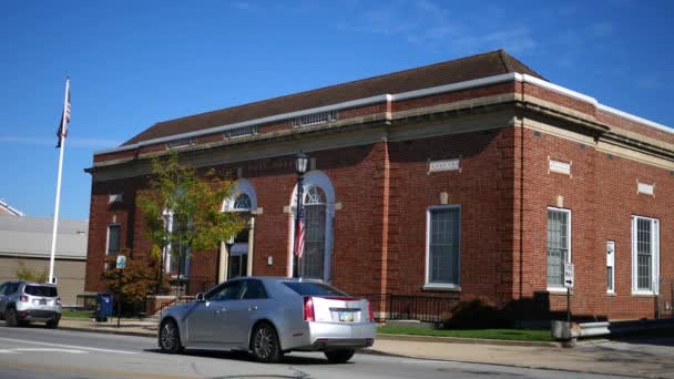 诺瓦克 俄亥俄州 2018年10月14日 俄亥俄州诺瓦克的邮局大楼 — 图库视频影像