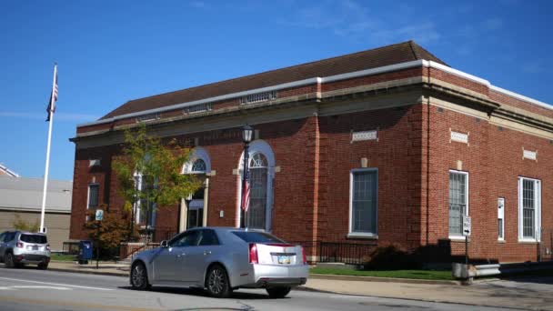 Norwalk Ohio Octubre 2018 Edificio Correos Norwalk Ohio — Vídeo de stock