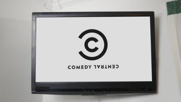 Піттсбург Близько Жовтня 2018 Логотип Телеканалу Серії Comedy Central — стокове відео