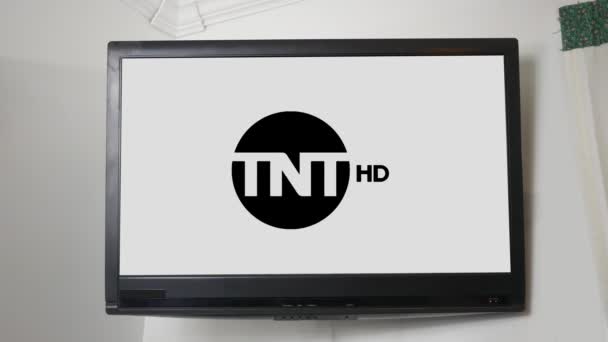 Pittsburgh Ekim 2018 Yaklaşık Kanalı Logosu Serisi Tnt — Stok video