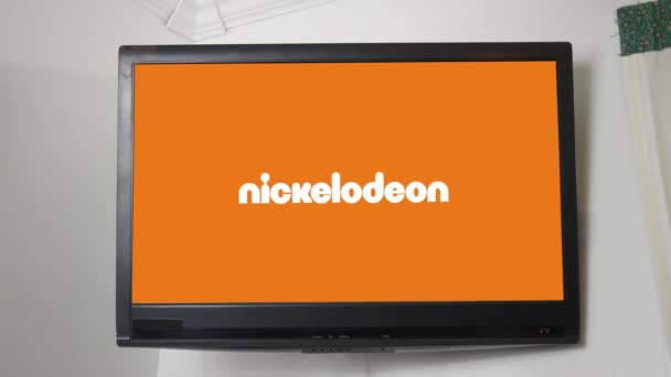 Pittsburgh Ekim 2018 Yaklaşık Kanalı Logosu Serisi Nickelodeon — Stok video