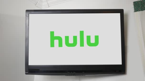 Pittsburgh Október 2018 Csatorna Logója Sorozat Hulu — Stock videók