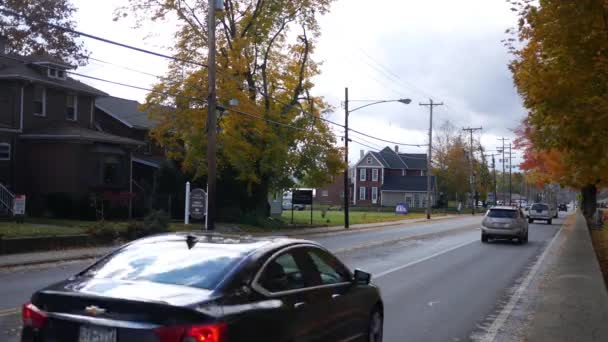 Beaver Circa Octubre 2018 Main Street Carretera Beaver Pennsylvania Durante — Vídeo de stock